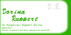 dorina ruppert business card